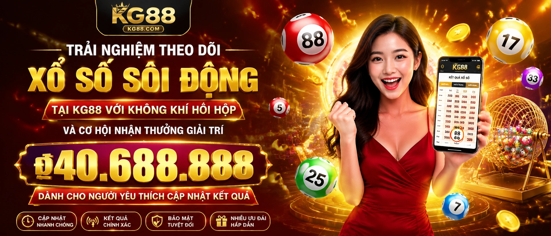 Xổ Số KG88 trên mobile - giao diện tra cứu tiện cho điện thoại